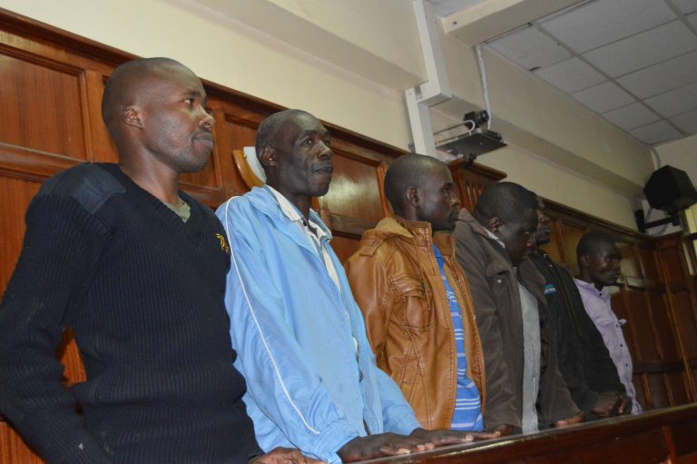 Kenya Power guards and three others charged with stealing a vehicle