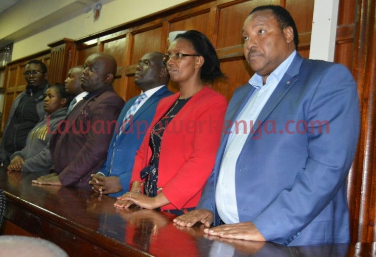 Governor Waititu, wife, 7 others to spend night in jail awaiting bail ruling