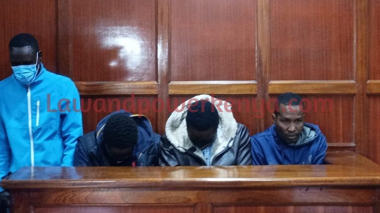 Men detained for trespassing Karen land charged