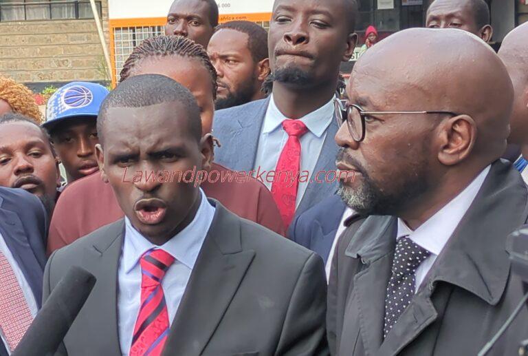 Lawyer Shadrack Wambui records statement at DCI Rongai over June 25th protests
